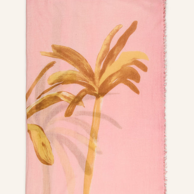 Hemisphere Olmettos-f Palm cashmere scarf