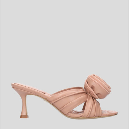 Lola Cruz 101Z14BK lotta rosette mule in nude