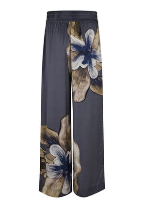 Dea Kudibal Margo silk floral print trousers in grey
