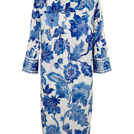 Dea Kudibal Kamilles blue print dress shirt/tunic style
