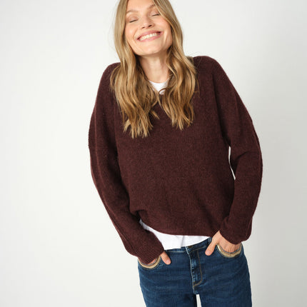 Mos Mosh Thora v neck mohair knit