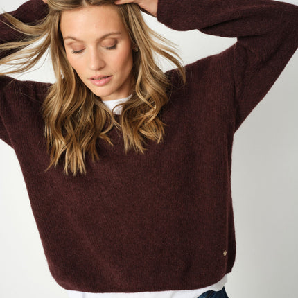 Mos Mosh Thora v neck mohair knit