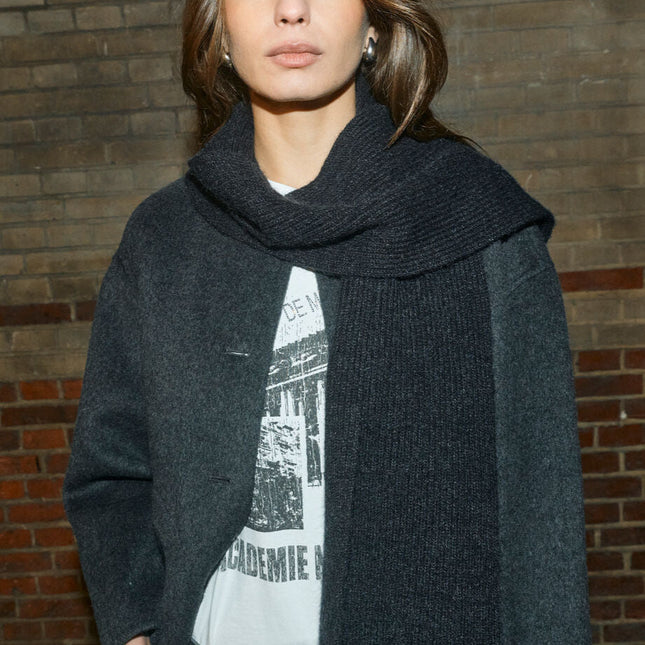 Mos Mosh Maria Louise wool jacket with scarf detail