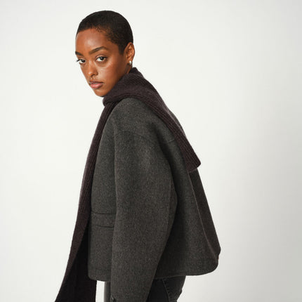 Mos Mosh Maria Louise wool jacket with scarf detail