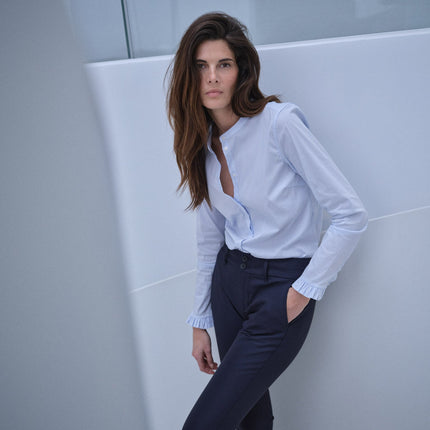 Mos Mosh Mattie Stripe Shirt – Light Blue