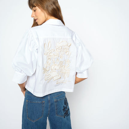 Mos Mosh Adjao Shirt – White