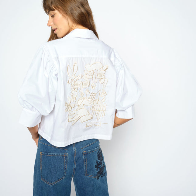Mos Mosh Adjao Shirt – White