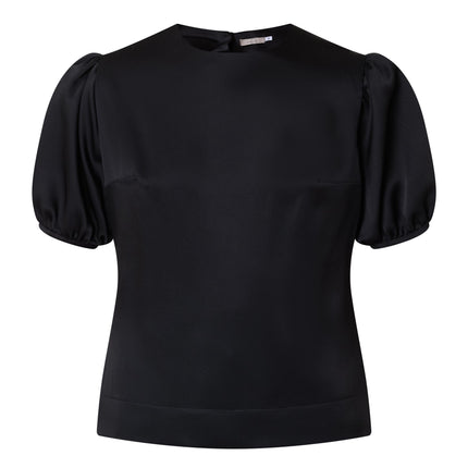 and Tate Eugenia top puff sleeves and pearl buttons