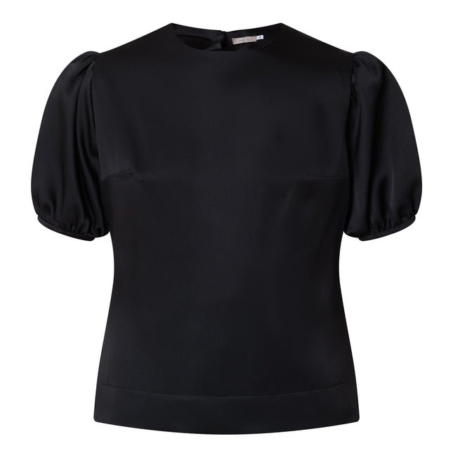 and Tate Eugenia top puff sleeves and pearl buttons