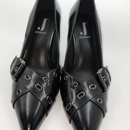 Jeannot 542 8mm heel shoe buckle detail