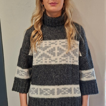 Peserico S99435F03 fairisle knit