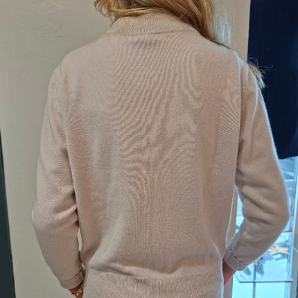 Peserico S99380F12 Zip up fine knit cardi