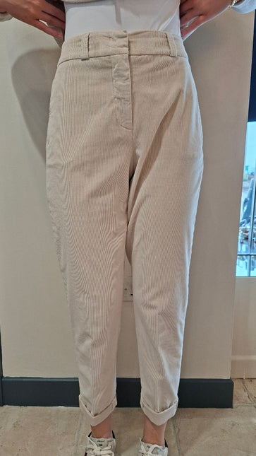 Peserico P04680T3 pin cord trousers