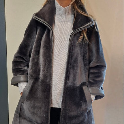 Dom Goor DG2531 long swing coat