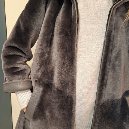 Dom Goor DG2531 long swing coat