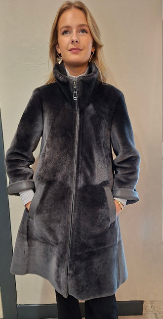 Dom Goor DG2531 long swing coat