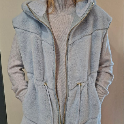 Max et Moi Valora faux fur gilet