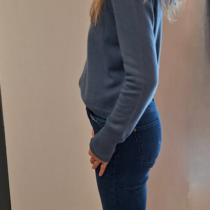 Dom Goor GDG2503 zip sweater with fur hood
