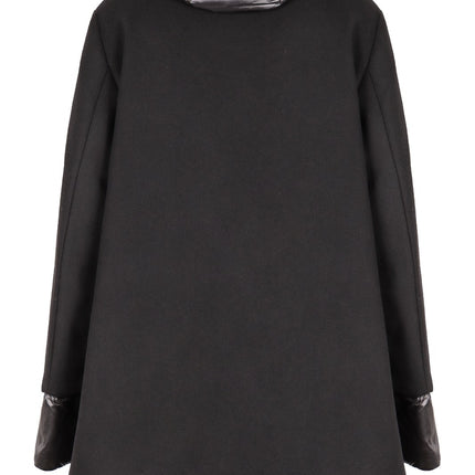 Herno PI001966D double layered wool and puffer 3/4 coat