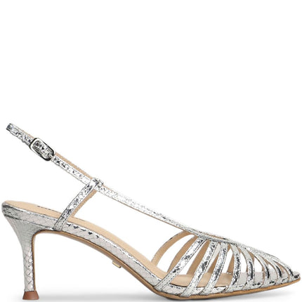 Lola Cruz 134Z51BK strappy sliver sandals
