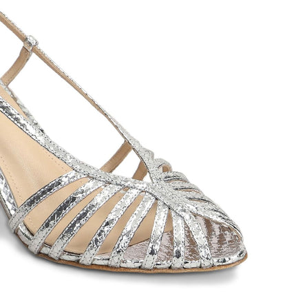Lola Cruz 134Z51BK strappy sliver sandals