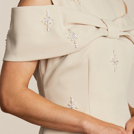 Fee G Phoebe bow shoulder Dress