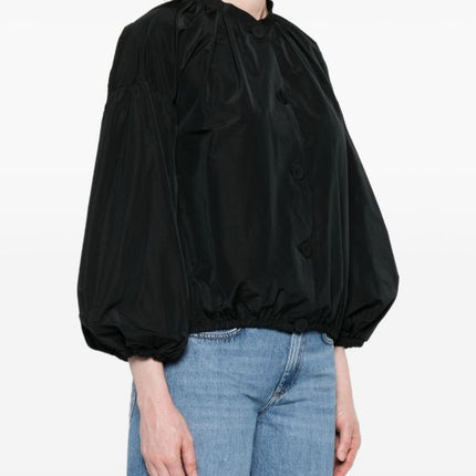 iBlues Viscosa taffeta balloon-sleeve button jacket