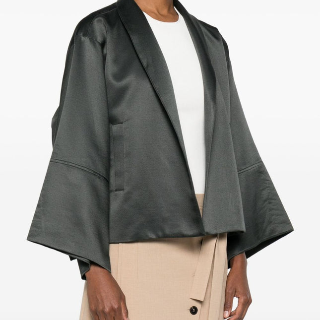 Psophia Kimono style 215BLA2497 satin jacket