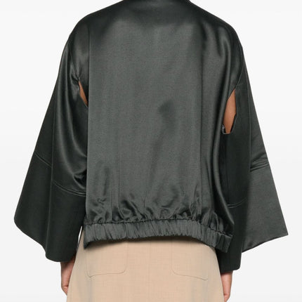 Psophia Kimono style 215BLA2497 satin jacket