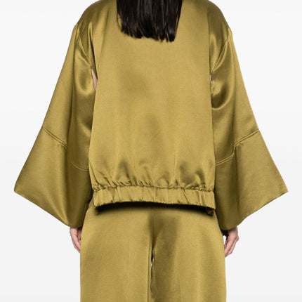 Psophia Kimono style 215BLA2497 satin jacket