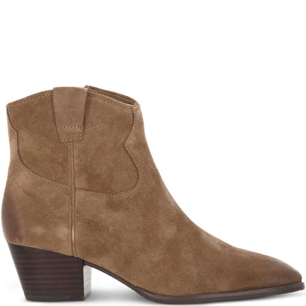 Ash Fame cowboy suede ankle boot tan