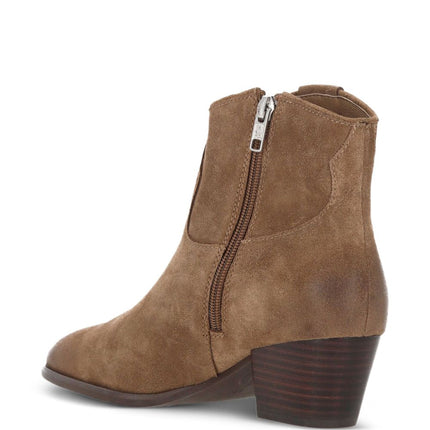 Ash Fame cowboy suede ankle boot tan