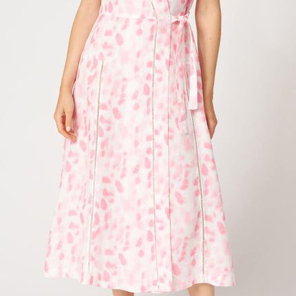 120 Lino W4PKK wrap Dress
