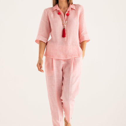 120 Lino W1PL5 Regular Fit Linen Shirt