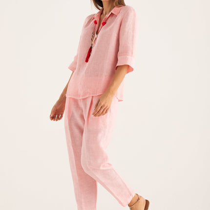 120 Lino W1PL5 Regular Fit Linen Shirt