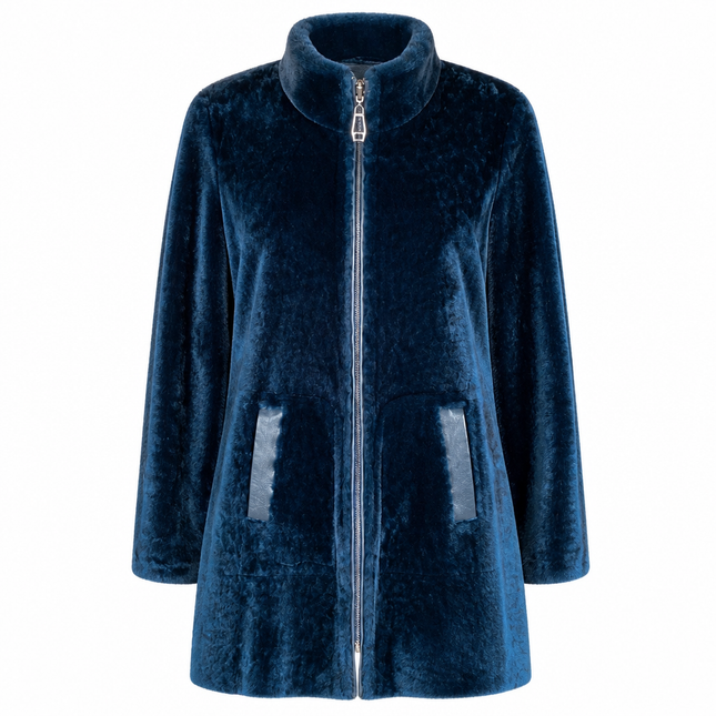 Dom Goor Swing Reversible Coat - Teal