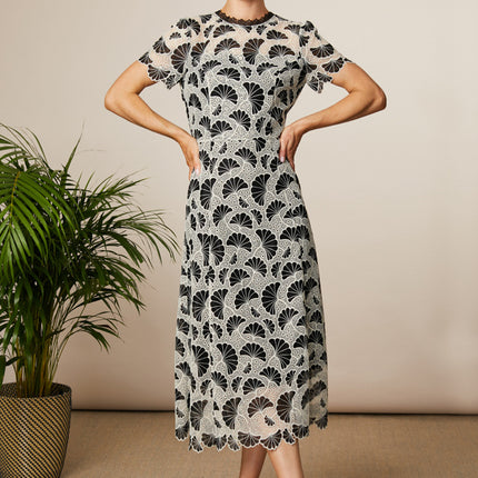 Fee G Loreta long lace dress