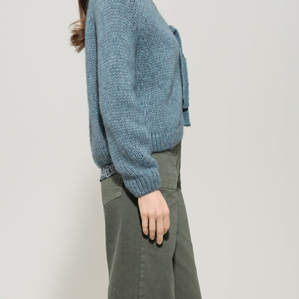 Luisa Cerano tie bow cardi 428379/5348