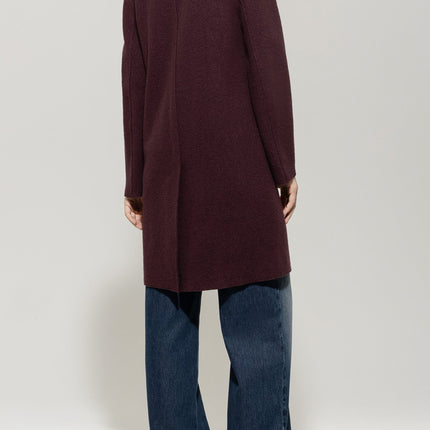 Luisa Cerano 428902/3680 long wool blazer/coat burgandy