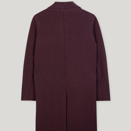 Luisa Cerano 428902/3680 long wool blazer/coat burgandy