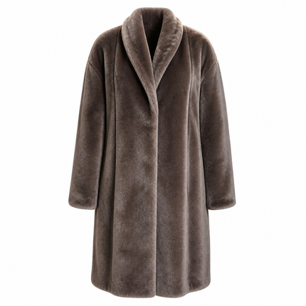 Herno Knitted Half Coat – Brown