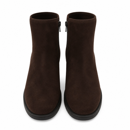 Luca Grossi Suede Ankle Boot - Chocolate Brown