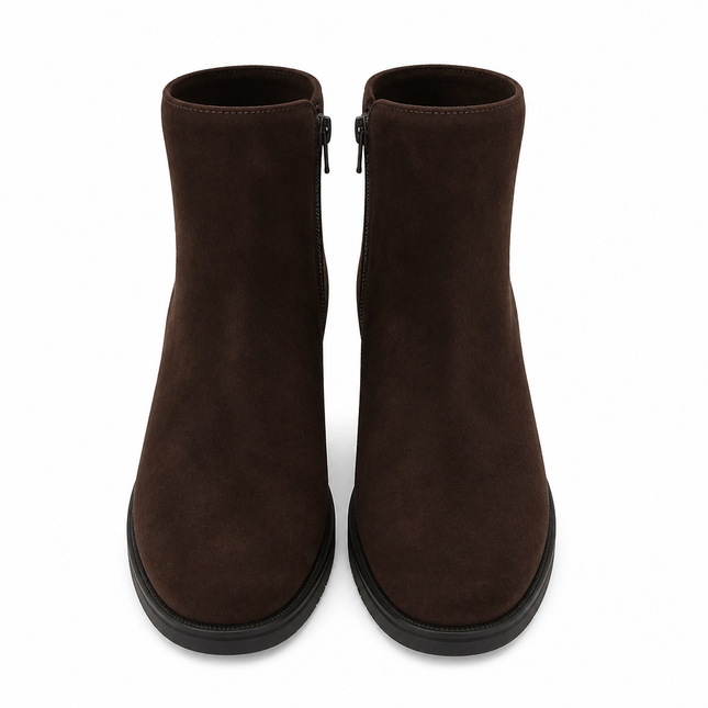 Luca Grossi Suede Ankle Boot - Chocolate Brown