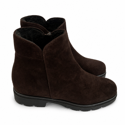 Luca Grossi Suede Ankle Boot - Chocolate Brown