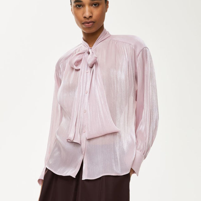 Iblues Janzir lurex bow shirt