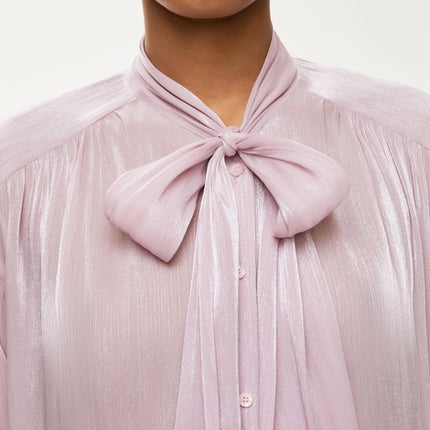 Iblues Janzir lurex bow shirt
