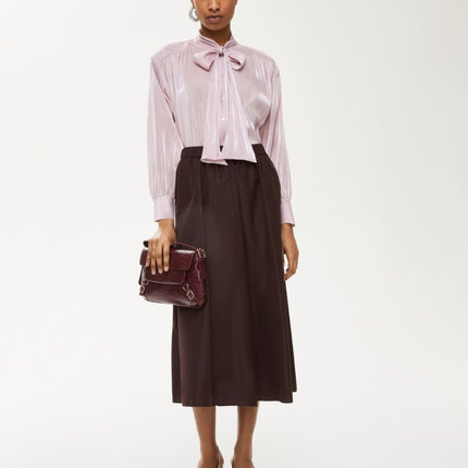 Iblues Janzir lurex bow shirt
