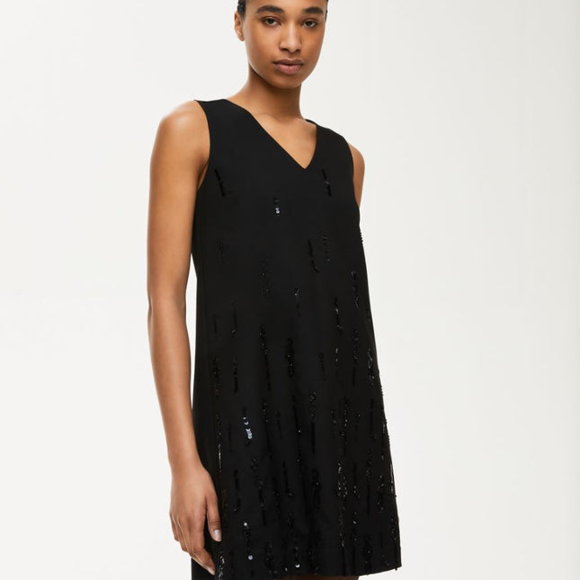 iBlues Oxalis sequin dress black