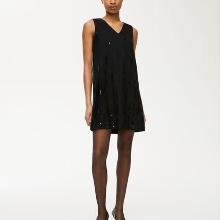 iBlues Oxalis sequin dress black