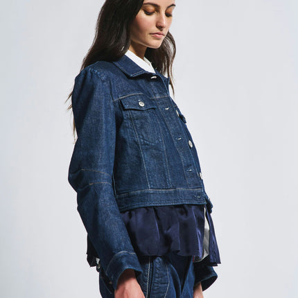 HIGH Complex denim jacket navy